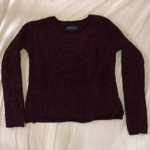 Aeropostale knit maroon sweater